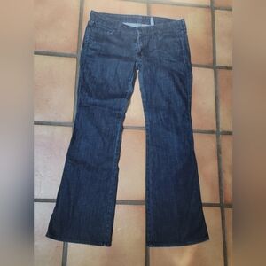 7 For All Mankind Women's Dark Blue Bootcut Jeans